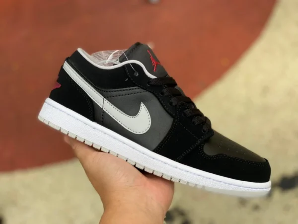 aj1 черные, серые, красные низкие баскетбольные кроссовки Air Jordan 1 Low Purple AJ1 в стиле ретро 553558-032