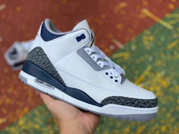 aj3 Midnight Blue Air Jordan 3 Midnight Navy Navy Blue CT8532-14