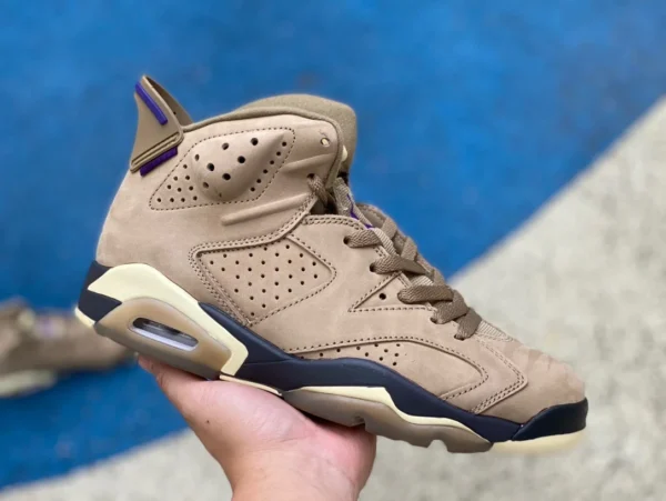 aj6 Коричневый хаки Air Jordan 6 WMNS Gore-Tex «Brown Kelp» FD1643-300 Подробности AJ