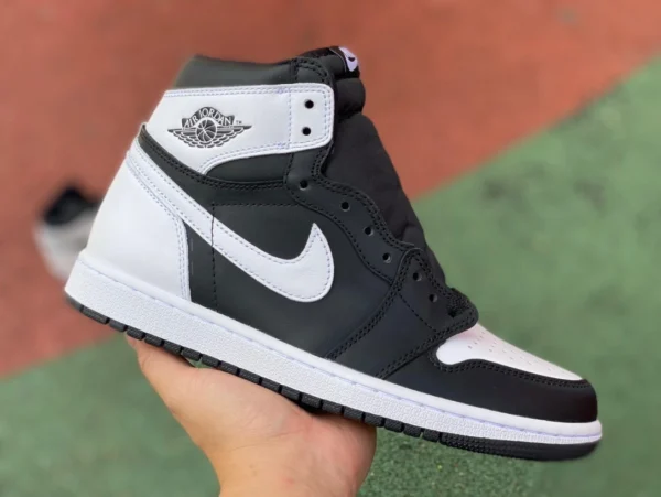 aj1 черно-белые высокие кроссовки AirJordan 1 AJ 1 High OG "Reverse Panda" dz5485-010