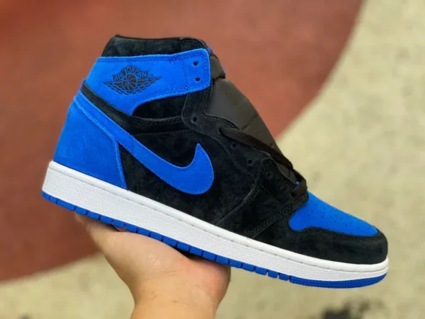 aj1 королевский синий Air Jordan 1 AJ1 королевские синие замшевые высокие баскетбольные кроссовки в стиле ретро DZ5485-042