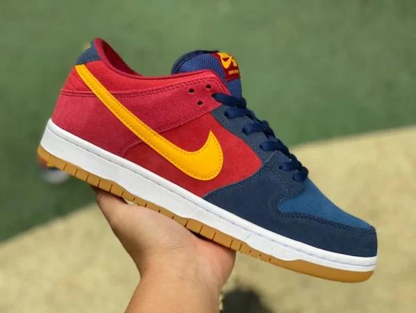 Кроссовки Dunk красно-синие Yuanyang Nike/Nike SB Dunk Low Pro PRM красно-синие Yuanyang DJ0606-400