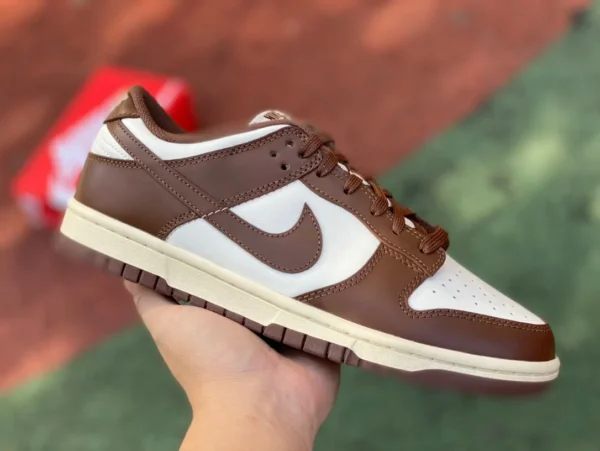 Коричнево-белые низкие кеды Dunk Nike Dunk Low коричнево-белые низкие кеды DD1503-124