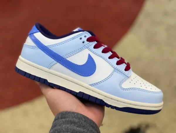 Модные повседневные кроссовки Dunk рисово-синего вина NIKE DUNK LOW рисово-синего контрастного цвета FV8113-141