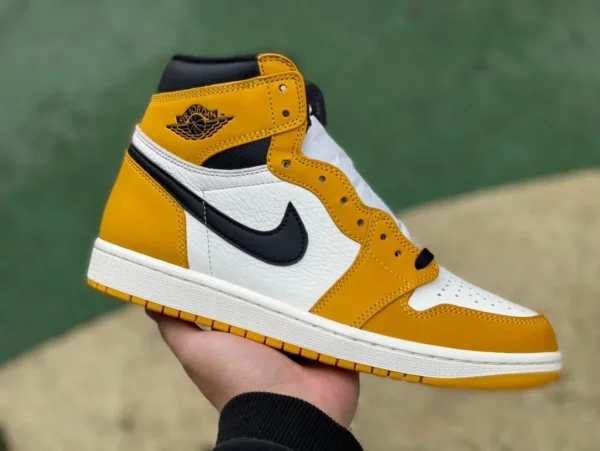 aj1 желтая охра чистый оригинал Air Jordan 1 High OG "Yellow Ochre" DZ5485-701