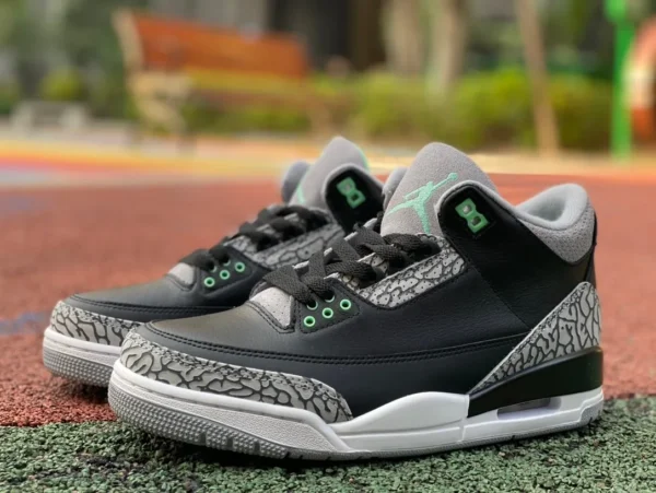 aj3 черно-зеленые Tiffany Air Jordan 3 Green Glow CT8532-031