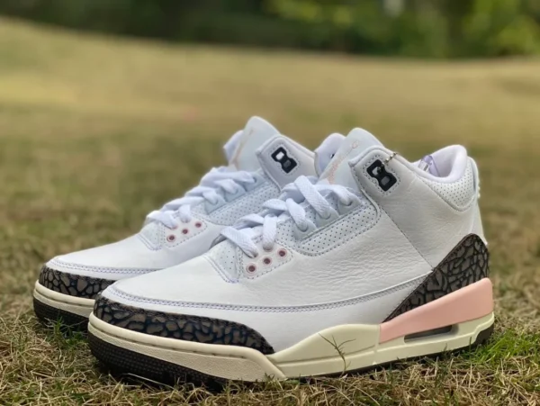 aj3 Sakura Pink T1 Pure Original Air Jordan 3 AJ3 Белый Коричневый Розовый Мокко Розовый мужские и женские баскетбольные кроссовки в стиле ретро CK9246-102