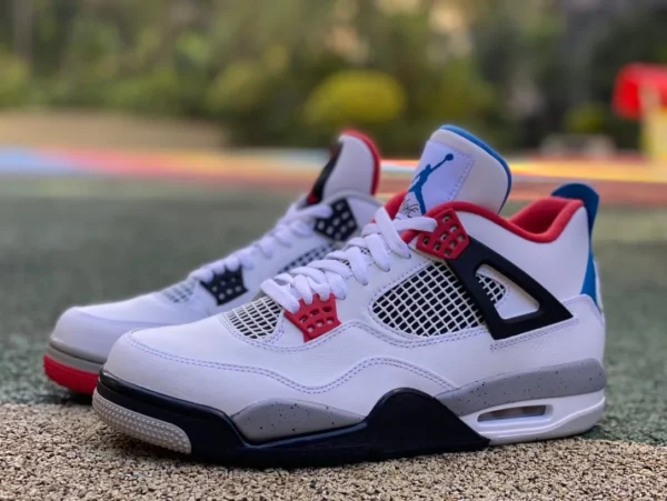 aj4 Yuanyang c специальное издание ljr производства Air Jordan 4 What The AJ4 красные и синие баскетбольные кроссовки Yuanyang CI1184-146