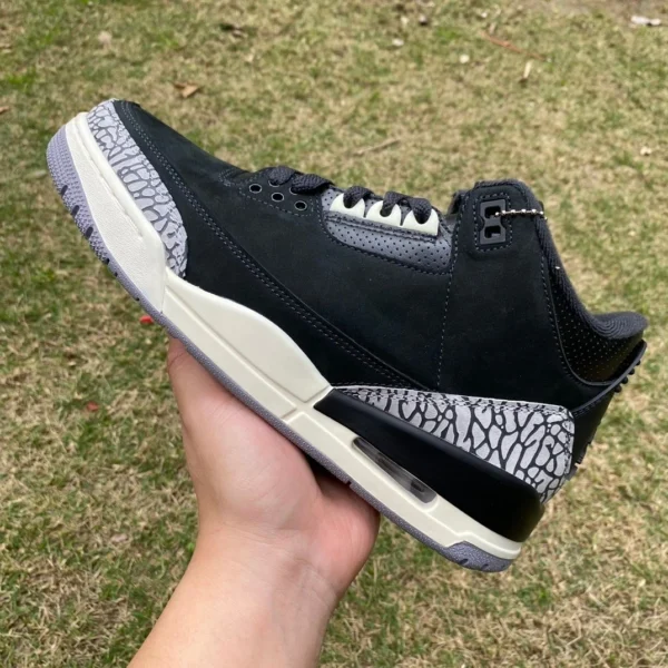 aj3 черный кокосовое молоко t1 чистый оригинальный Air Jordan 3 AJ3 черный взрывной рисунок ретро баскетбольные кроссовки средней высоты CK9246-001