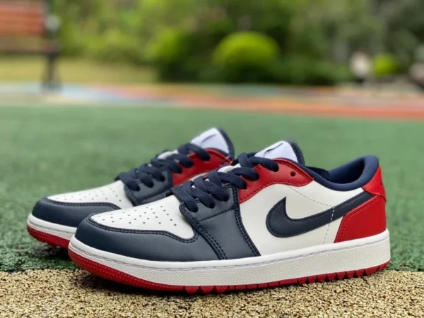 aj1 гольф сине-красный носок DT pure original Air Jordan 1 Low Golf AJ1 сине-красный ретро баскетбольные кроссовки DD9315-113