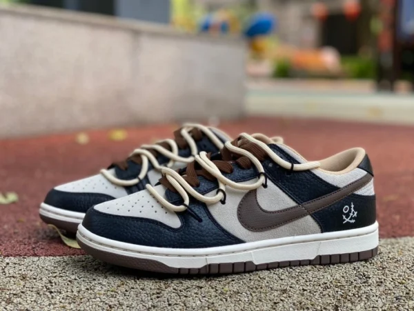 Dunk Straps бежевые черные коричневые Nike Dunk Low ретро прибрежные уличные классические универсальные низкие кеды бело-коричневые DR9704-200