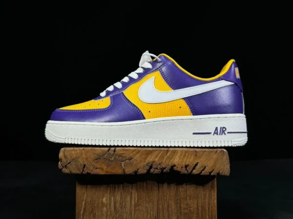 Air Force AF1 Purple Gold Lakers чистый оригинальный Nike AIR Force 1 Low Air Force 1 Purple Gold Lakers FJ1408-500