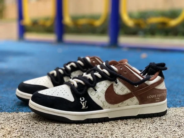 Ремешок Dunk Joint LV черно-бело-коричневый Nike Dunk x Louis Vuitton SJ2068-233