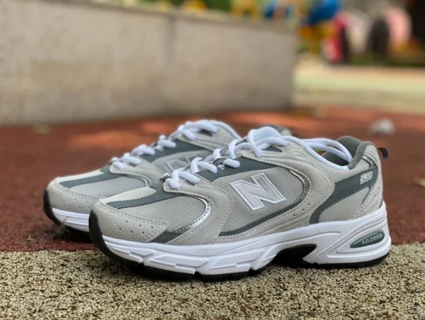 NB530 бело-серый новый New Balance 24 новые ретро туфли для папы MR530CB