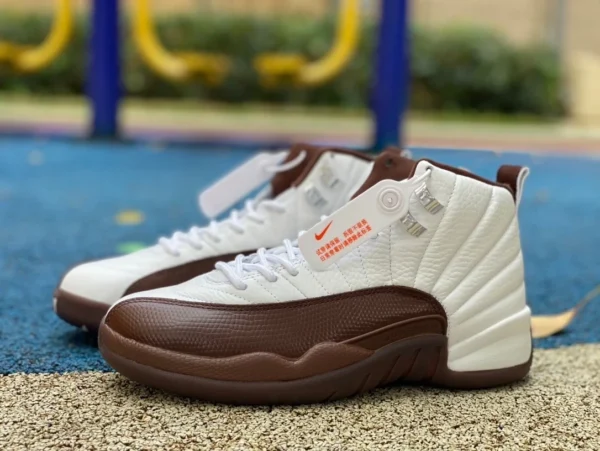 aj12 бело-коричневый высокий топ Air Jordan 12 шоколадно-бело-коричневый fz5026-100