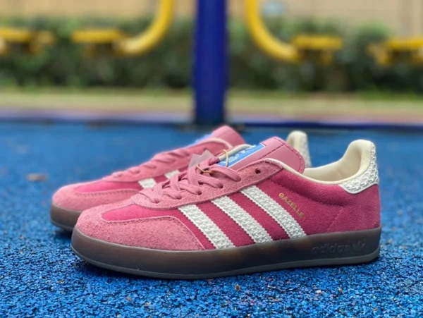 Adidas Adidas розовый чистый оригинальный Adidas GAZELLE INDOOR розовый Detrain повседневная спортивная обувь T-head IF1809