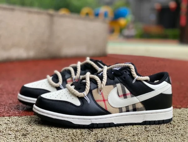 Повседневные низкие кеды с ремешком Dunk Burberry Nike Dunk Low DD1391-100