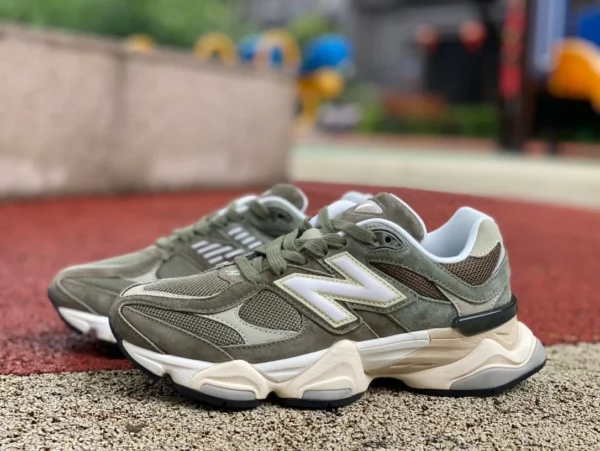 NB9060 зеленый чистый оригинальный New Balance NB9060 серии новые спортивные и повседневные кроссовки с низким верхом кроссовки U9060JGO