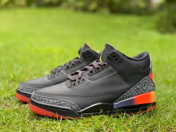 aj3 black Rainbow Pure Original J Balvin x Jordan Air Jordan 3 «Рио» черная радуга FN0344