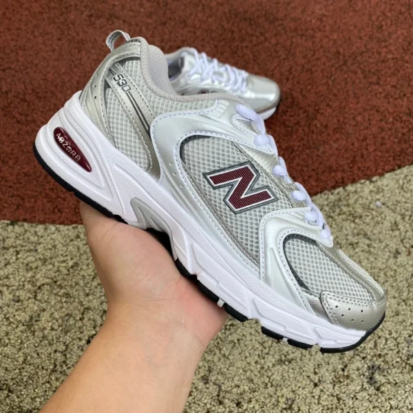 NB530 Серебристо-коричневый чистый оригинальный New Balance 24 новые туфли для папы в стиле ретро MR530GS