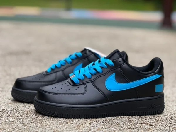 Air Force AF1 черно-синие модные повседневные спортивные износостойкие кроссовки Nike/Nike Air Force 1 BY YOU