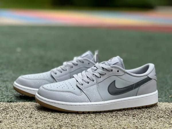 aj1 гольф серые низкие кеды dt pure original Air Jordan 1 Low Golf AJ1 белые ретро баскетбольные кроссовки DD9315-006