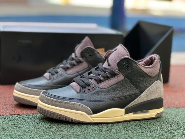 aj3amm черное вино красное A Ma Manière x Air Jordan 3 «Black» FZ4811-001