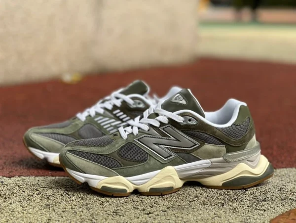 NB9060 зеленый чистый оригинальный New Balance NB9060 серии новые спортивные и повседневные кроссовки с низким вырезом кроссовки U9060FOC